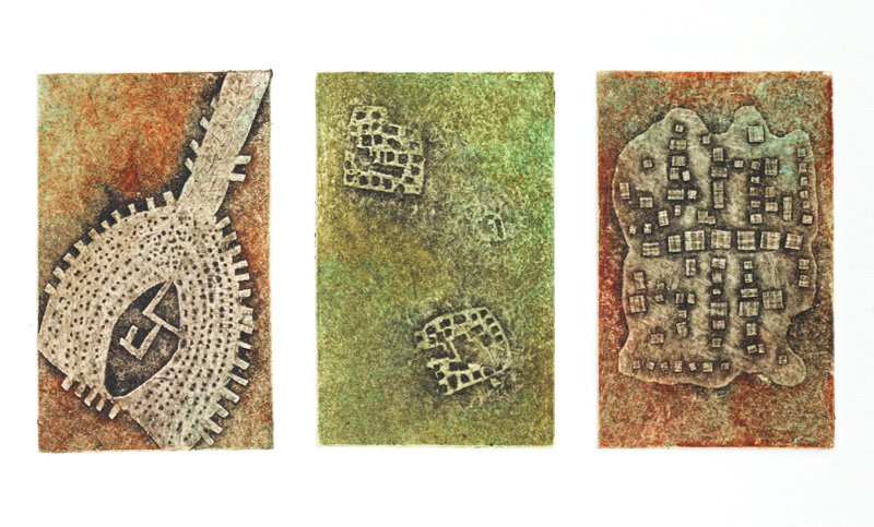 Ancient Alignments no.2, collagraph