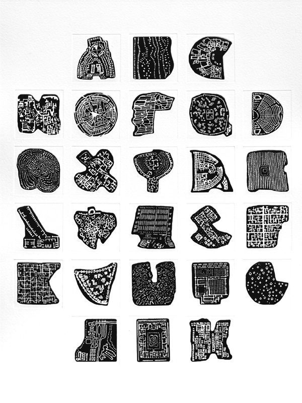 Civilisation, photopolymer plate relief