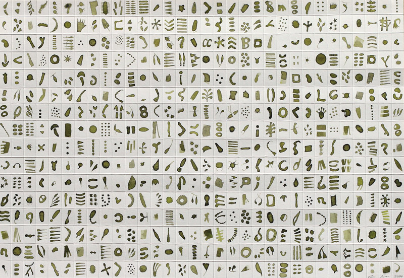 Micrarium no.6, ink on paper