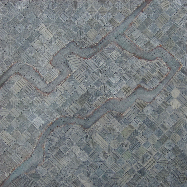 River Formation no.1, acrylic on paper