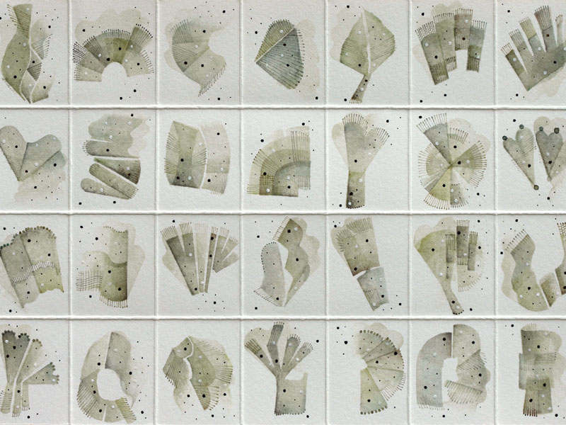 Terra II, ink on paper, 40 x 40 cm, 2019