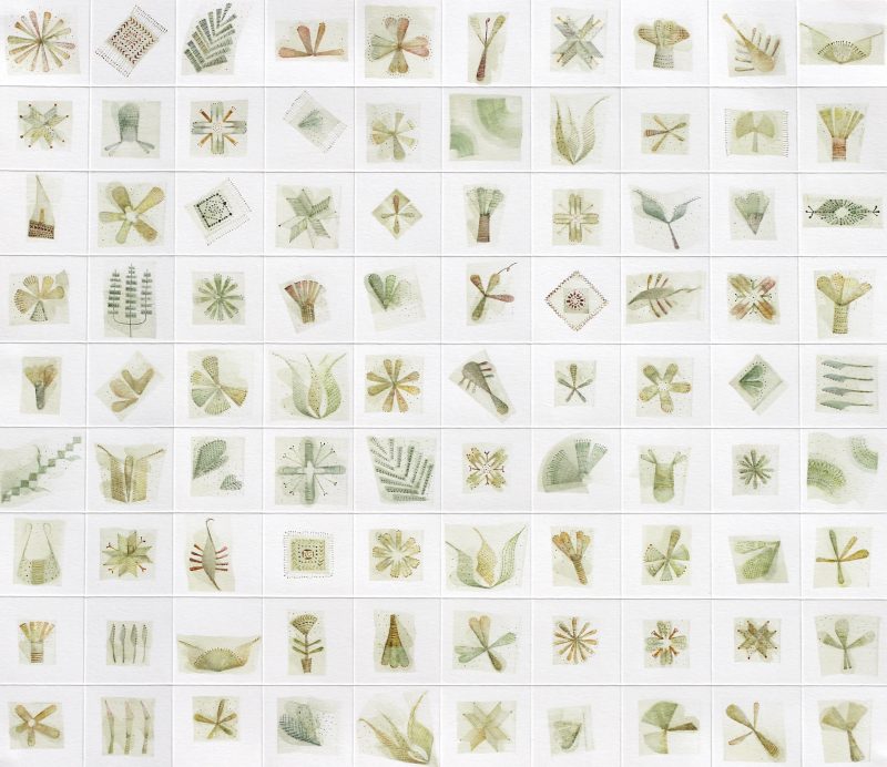 Sampling Samplers no.1, ink on paper